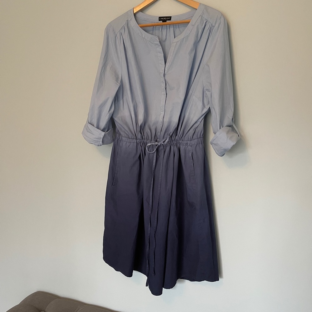 fun blue dress with pockets!